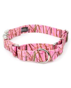 Pink Waterfowl Camo Martingale with Premium Buckle