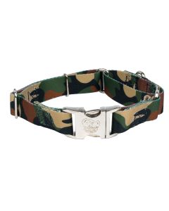 Woodland Camo Martingale with Premium Buckle