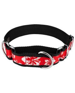 1 1/2 Inch Red Hawaiian Exclusive Martingale Dog Collar