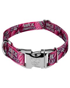 Premium Rock Princess Reflective Dog Collar Limited Edition