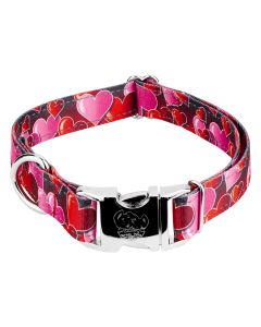 Premium Romantic Hearts Reflective Dog Collar