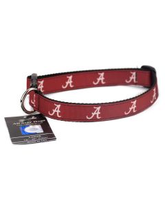 Alabama Crimson Tide Ribbon Dog Collar