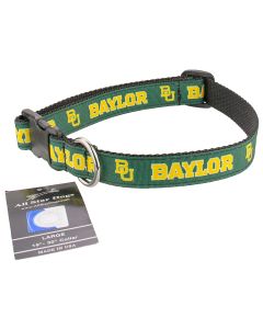 Baylor Bears Ribbon Dog Collar