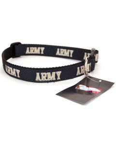 Army Black Knights Ribbon Dog Collar