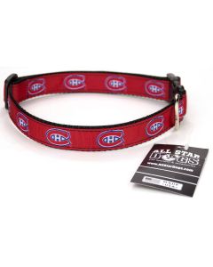 Montreal Canadiens Ribbon Dog Collar