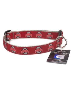 Ohio State Buckeyes Ribbon Dog Collar