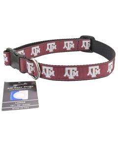 Texas A&M Aggies Ribbon Dog Collar - Large