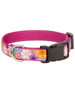 Deluxe May Flowers Ribbon Dog Collar