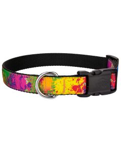 Deluxe Paint Splatter Ribbon Dog Collar