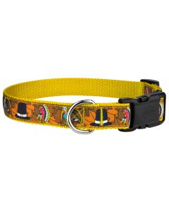 Deluxe Thanksgiving Tradition Ribbon Dog Collar