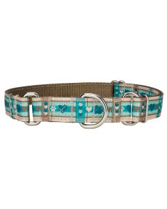 Puppy Picnic Ribbon Martingale Dog Collar