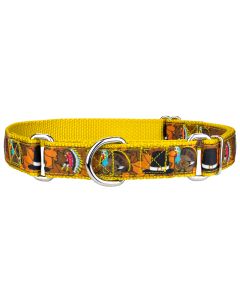 Thanksgiving Tradition Ribbon Martingale Dog Collar