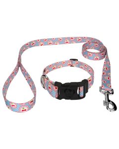 Deluxe Cherry on Top Dog Collar and Leash