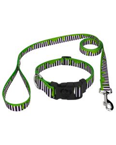 Deluxe Green Slime Dog Collar and Leash