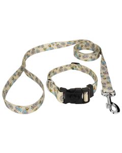 Deluxe Vintage Bicycles Dog Collar and Leash