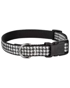 Deluxe Houndstooth Ribbon Dog Collar