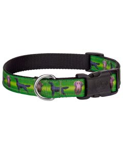 Deluxe Flat Coated Retriever Ribbon Dog Collar 