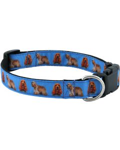 Deluxe Cocker Spaniel Ribbon Dog Collar