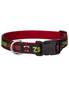 Deluxe Zombie Hunter Ribbon Dog Collar