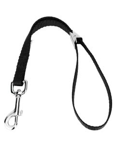 5/8 Inch Black Nylon Spring Loaded Grooming Loop