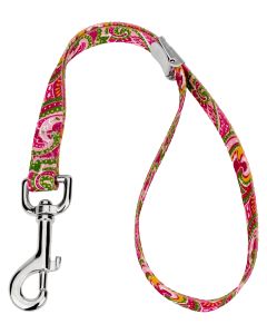 5/8 Inch Pink Paisley Cam Lock Grooming Loop