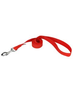 5/8 Inch Heavy Polypropylene Dog Leash - Red