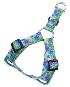 Blue April Blossoms Step-In Dog Harness