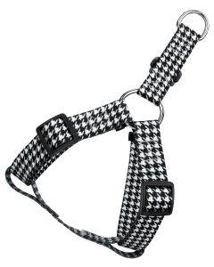 Houndstooth Step-In Dog Harness