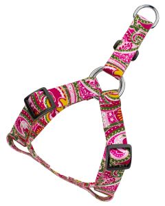 Pink Paisley Step-In Dog Harness