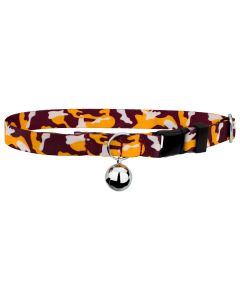 Burgundy and Gold Camo Cat Collar Limited Edition