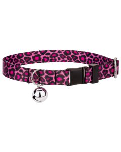 Pink Leopard Print Cat Collar