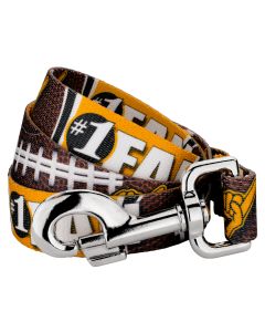 Black and Gold Football Fan Dog Leash