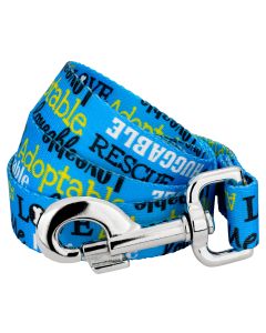 Blue Loveable Rescue Dog Leash