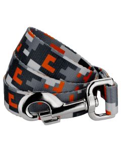 Orange Digital Camo Dog Leash