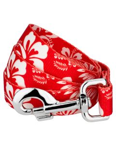 Red Hawaiian Dog Leash