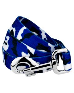 Royal Blue and White Camo Dog Leash