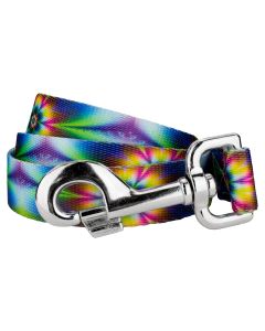 Tie Dye Flowers Dog Leash