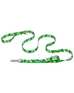 Deluxe Kelly Green Hawaiian Dog Leash