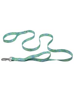 Green Paisley Deluxe Reflective Dog Leash