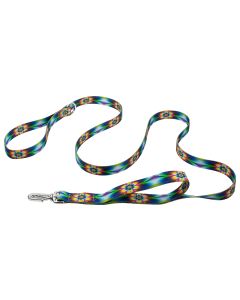 Tie Dye Flowers Deluxe Reflective Dog Leash