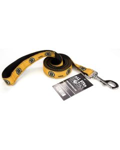 1 Inch Boston Bruins Ribbon Dog Leash - 6 Foot