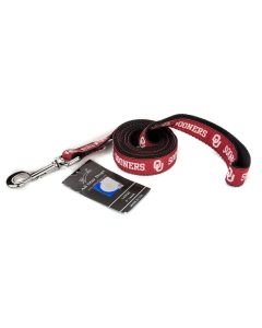 Oklahoma Sooners Ribbon Dog Leash