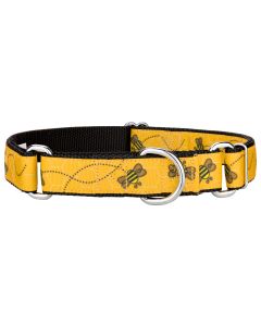 Busy Bee Ribbon Martingale Dog Collar