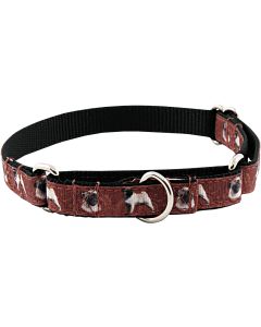 Pug Ribbon Martingale Dog Collar Closeout