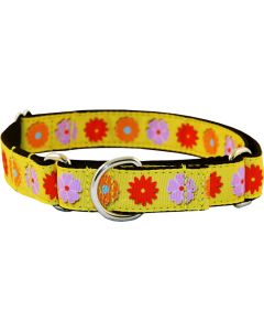 Spring Flowers Ribbon Martingale Dog Collar Limited Edition