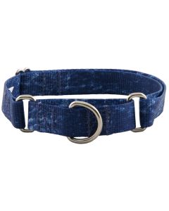 Denim Martingale Dog Collar