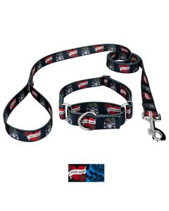 I Love Mom Martingale Dog Collar and Leash