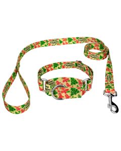 Christmas Cookies Martingale Dog Collar and Leash Limited Edition 
