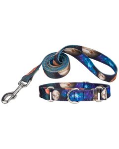 Galactic Neighbors Martingale Dog Collar and Leash Limited Edition