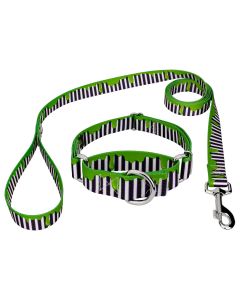 Green Slime Martingale Dog Collar and Leash Limited Edition